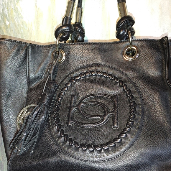 bebe black shoulder bag - Picture 1 of 11